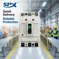 Disjoncteur modulaire SPX MCCB 4 pôles 160A 30kA 400V avec unité de déclenchement thermomagnétique modèle SM30 CN/ZHE pour bâtiment commercial principal