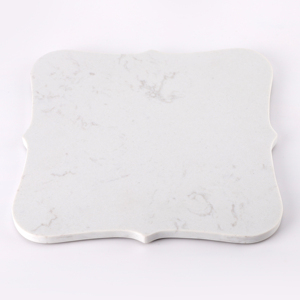Piatti di marmo classici innovativi piatti bianchi vassoio cibo tagliere formaggio irregolare tagliere Cosen ecologico - Product Image 2