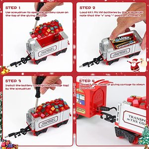 Set de <span class=keywords><strong>Tren</strong></span> Navideño, Juguetes <span class=keywords><strong>para</strong></span> <span class=keywords><strong>Alrededor</strong></span> <span class=keywords><strong>del</strong></span> Árbol - Set de <span class=keywords><strong>Tren</strong></span> Eléctrico <span class=keywords><strong>para</strong></span> Regalo de Navidad <span class=keywords><strong>para</strong></span> Niños - Product Image 3