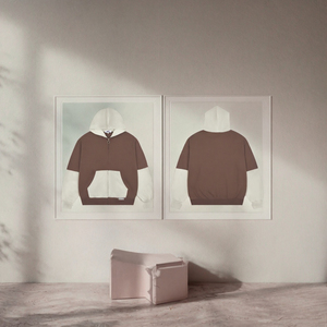 Sudadera con capucha vintage de color en bloques, con cremallera, de algodón, estilo oversize para hombre, estilo urbano. - Product Image 2