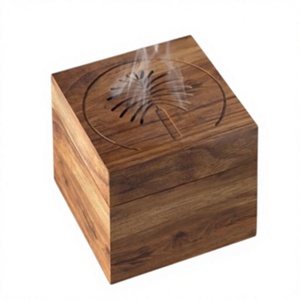 Quemador de incienso de sándalo hecho a mano con diseño incrustado para aromaterapia, fragancia para el hogar, uso con Bakhoor, fragancia para el hogar, Ramadán, Eid - Product Image 3