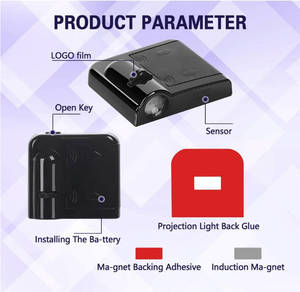 2 <span class=keywords><strong>Luces</strong></span> LED HD de Bienvenida con Logotipo Personalizado, Proyector de Luz para Puerta Interior de Auto, Aptas para Todos los Autos - Product Image 3