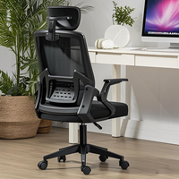 Appui-tête moderne à double articulation Chaise de travail ergonomique Chaise de jeu d'ordinateur Support lombaire Siège de bureau