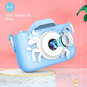 กล้องวิดีโอเด็กแบบดิจิตอล HD ขนาด <span class=keywords><strong>2</strong></span>.0 นิ้ว รูปทรงยูนิคอร์นน่ารัก กล้องเซลฟี่สำหรับเด็กเล็ก มุมกว้าง 180 องศา พร้อมหน่วยความจำ HDD/แฟลช L9 - Product Image 3