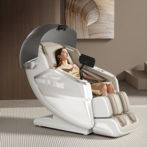 Riway 2026 Luxuriöser Ganzkörper-Shiatsu-Sessel 3D Zero Gravity Luxuriöser Kopfbügel-Entspannungs-Massagesessel mit Doppelbewegung - Product Image 4