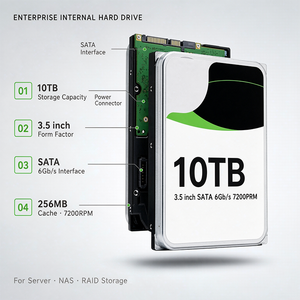 ฮาร์ดดิสก์ ST10000NM017B ใหม่ ความจุ 10TB ฮาร์ดดิสก์คุณภาพสูงสำหรับองค์กร ขนาด 3.5 นิ้ว 6Gb/s 7200RPM 256MB ฮาร์ดไดรฟ์สำหรับเซิร์ฟเวอร์ ความจุ 10TB รุ่น ST10000NM017B - Product Image 5