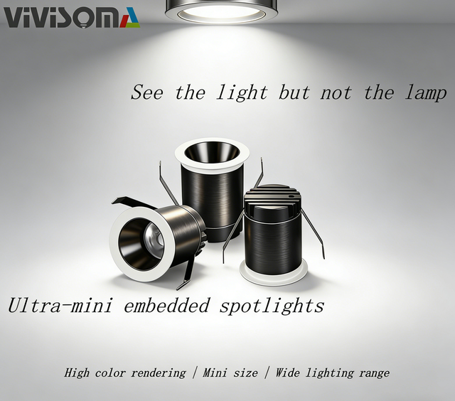MN05004 Indoor Recessed Spotlights,Mini Downlight ADdjustable,Recessed Mounted Ceiling Ultra Slim led down