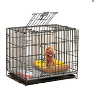 Cages pour animaux de compagnie en métal pliables, robustes et de luxe, avec plateau, faciles à assembler, pour une utilisation en intérieur et en extérieur, pour chiens et chats