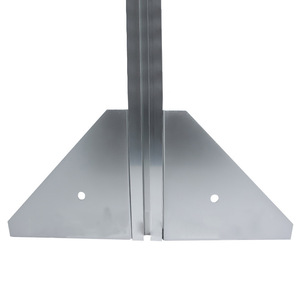 Triangle <b>Bracket</b> Aluminum Alloy Right Angle Connector <b>Silver</b> Home Improvement Hardware Standard Size L Shaped - Product Image 2