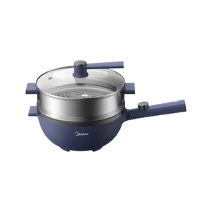 Poêle Électrique Midea 4L Bleue Ronde Multifonctionnelle avec Fonction Vapeur pour Usage Domestique - Product Image 4