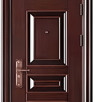 Porte de sécurité en acier, porte d'entrée extérieure en métal, usage résidentiel et commercial