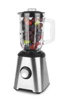 Robot culinaire multifonctionnel en acier inoxydable 2-en-1 de conception moderne Mélangeur de bocaux en verre Presse-agrumes USB à piles pour