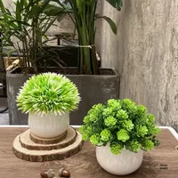 Ornements de plantes vertes pour la maison, l'hébergement, la salle de conférence, le bureau, mini décorations en pot, fleurs en pot