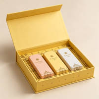 Boîte d'emballage personnalisée pour lotion cosmétique, boîte en papier de qualité supérieure avec 3 inserts pour parfum et huile essentielle, impression de logo
