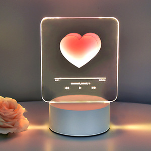 Creative Atmosphere Lamp Dreamy Glow Cartoon LED Acrylic Night Light <strong>Childrens</strong> Gift 3D Desk &amp; Bedside Lamp Customizable Logo - Product Image 1