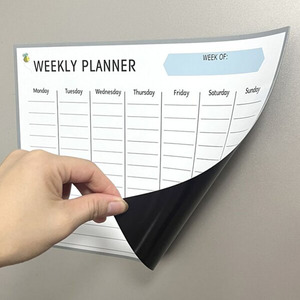 Calendario Magnético Personalizado para Refrigerador, Pizarra Blanca para Mensajes Borrables, Planificador Semanal - Product Image 6