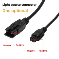 Kabel Ekstensi 3PIN 2PIN Panjang Kustom 1M 2M 3M 5M, Isolasi PVC PE, untuk Catu Daya Lampu LED dan Lampu Visi Mesin