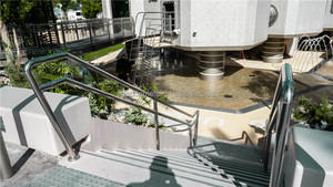 Sang trọng trang trí bằng thép rèn lan can rượu sâm banh lớp phủ cầu thang lan can HDG - Product Image 4