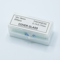 OEM Customizable Clear Glass Microscope Slides Cover Slip with Medical Ground Edges for Specimen Sectioning Lab Supplies