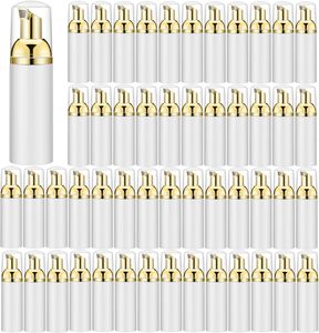 Flacon pompe moussant 30ml 50ml 2oz 80ml 100ml PET pour cosmétiques et savon, Rose Gold Blanc Argent - Product Image 1