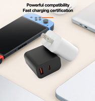 Chargeur GaN ignifuge PD 35W avec prise US, un seul port USB-C, protection OTP/OVP/OCP, certifié ETL et FCC
