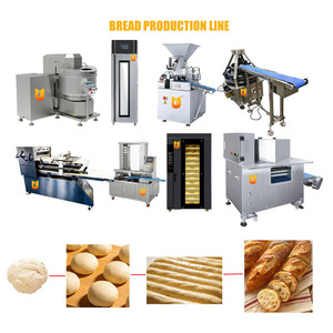 Máquina Automática para Hacer Pan <span class=keywords><strong>de</strong></span> Acero Inoxidable: Mezcladora, Formadora, Laminadora, Cortadora y Panificadora con Horno - Product Image 2