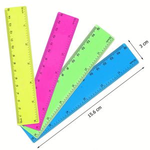 Personalized Wholesale <b>Cheap</b> Bulk Plastic Candy Color ABS Promotional Custom Logo Imprint Student Welcome <b>Gifts</b> Events Ruler - Product Image 2
