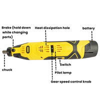 Mini perceuse électrique portable sans fil 12V, modèle rapide, pour découpe de liège et perçage, 137 pièces