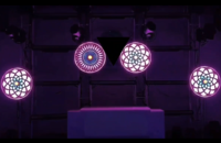 Nouvelles Lumières d'Ambiance Abyssal Light Rétro 35W LRGB 4-en-1 avec LED Wash pour DJ, Soirées Disco, Clubs et Mariages