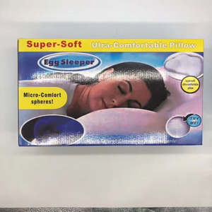 Egg Pillow Memory <b>Foam</b> Lumbar Support Orthopedic Pillow White Oblong <b>Shape</b> 600 Grams Adult Use - Product Image 2