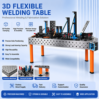 Table de soudage 3D robuste, plateforme de soudage en fonte flexible traitée au nitride pour travaux de soudage en atelier