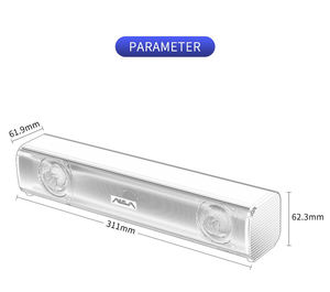 Haut-parleur <span class=keywords><strong>de</strong></span> jeu portable Éclairage RVB <span class=keywords><strong>Barre</strong></span> <span class=keywords><strong>de</strong></span> <span class=keywords><strong>son</strong></span> <span class=keywords><strong>de</strong></span> jeu Ordinateur <span class=keywords><strong>de</strong></span> bureau Longue durée <span class=keywords><strong>PC</strong></span> Home cinéma 5-10W Bouton télécommande - Product Image 2