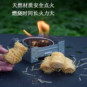 Zp015 Allume-feu en rouleau de cire de bois pour foyer extérieur, source d'allumage pour pique-nique, barbecue et charbon de bois - Product Image 5