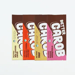 Empaquetado personalizado de barra de chocolate de setas con envoltorios reutilizables de plástico de calidad alimentaria y lámina de chocolate