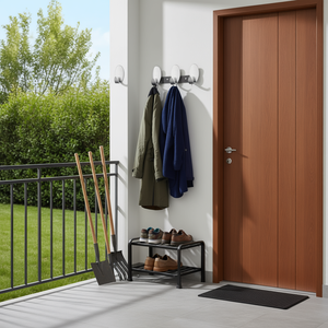 Metaltex <b>Wall</b> <b>Hooks</b> Jumbo Stainless Steel 2 Pack Heavy Duty For Indoor Outdoor Use - Product Image 3