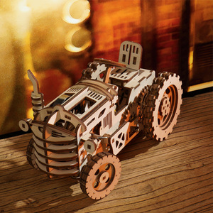 Modèle de tracteur <span class=keywords><strong>en</strong></span> <span class=keywords><strong>bois</strong></span> à engrenages mécaniques Robotime <span class=keywords><strong>ROKR</strong></span> LK401 certifié CPC, puzzles <span class=keywords><strong>en</strong></span> <span class=keywords><strong>bois</strong></span> 3D - Product Image 4