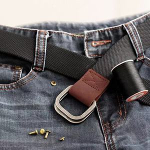 Cinturón Retro de Lona para Jeans, para Hombre y Mujer, Estilo Juvenil, Deportivo, para Exteriores, con Doble Anillo de Alta Resistencia, Versátil - Product Image 4