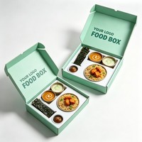 Boîte d'emballage alimentaire personnalisée avec logo, avec compartiment pour coupelle, en carton, pour snacks, bonbons, gâteaux, à emporter