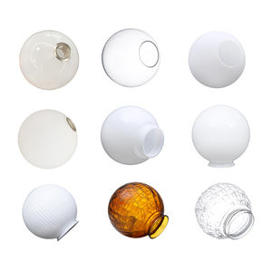 Fornitura bocca soffiato a sfera di colore diverso apparecchio di illuminazione a sfera di ricambio in vetro lampada con <span class=keywords><strong>paralume</strong></span> rotondo - Product Image 1
