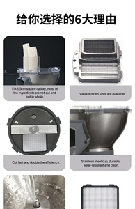 Cross-Border Exclusive 110v-220v <b>Multifunctional</b> <b>Vegetable</b> <b>Cutter</b> New Automatic Potato Onion Slicer Home Restaurant Use - Product Image 3