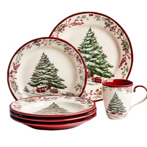 Juegos de Vajilla de Porcelana de Cerámica Elegantes y Personalizados, Productos Nuevos y Populares para la Mesa de Navidad - Product Image 4
