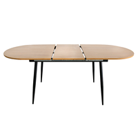 Table à manger en bois traditionnelle convertible personnalisée, pliable, rétractable, écologique, moderne, pour hôtel, mobilier de salle à manger