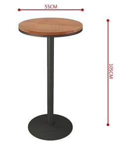 โต๊ะบาร์และเก้าอี้เหล็กเชิงพาณิชย์แบบแคบติดผนังสำหรับใช้ในบ้านร้านชานม - Product Image 6