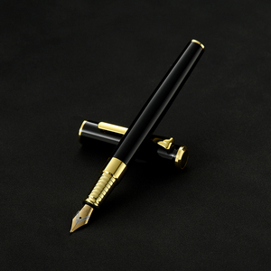 Nueva Pluma Estilográfica 2021 en Oferta, Precio de Fábrica, Metal de Alta Calidad con Portaplumas, <span class=keywords><strong>Punta</strong></span> Recta Negra, <span class=keywords><strong>Punta</strong></span> Curva, <span class=keywords><strong>Punta</strong></span> Extrafina - Product Image 1