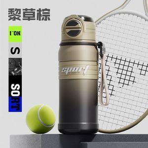 High Quality Outdoor Cycling Running Sports 316 Stainless Steel Thermos Vacuum Large Capacity Water <b>Bottle</b> With Straw - Product Image 5