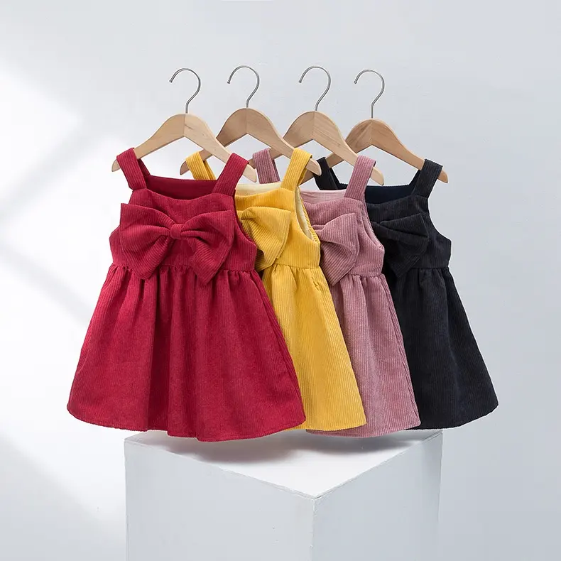 2021 Sleeveless Baby Girls Autumn Winter Dress Children Cute Princess Clothing Kids Fashion Casual Dresses Toddler Clothes