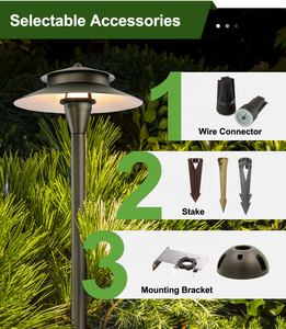 Éclairage de <span class=keywords><strong>chemin</strong></span> extérieur durable et personnalisable à basse tension, filaire, étanche, en bronze antique - Product Image 3