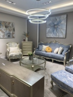 Ensemble de canapés Chesterfield de luxe américain, en bois de hêtre sculpté, rembourré, modulaire, écologique, durable, meubles pour la maison