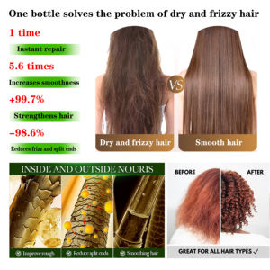 ROUSHUN Dona <span class=keywords><strong>Gala</strong></span> Mascarilla Capilar 2 en 1 con Aceites, Queratina Vegetal y Colágeno, Suavizante, Hidratante, Fijación Fuerte, Cruelty-Free, Para Todo Tipo de Cabello - Product Image 3