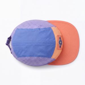 Casquette Trucker 5 Panneaux en Similicuir avec Patch en Jean et Logo Personnalisé, Imperméable et Respirante, Dos en Maille pour l'Extérieur, Vente en Gros - Product Image 5